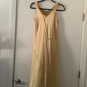 Vince, silk gold dress. Perfect for vacation.